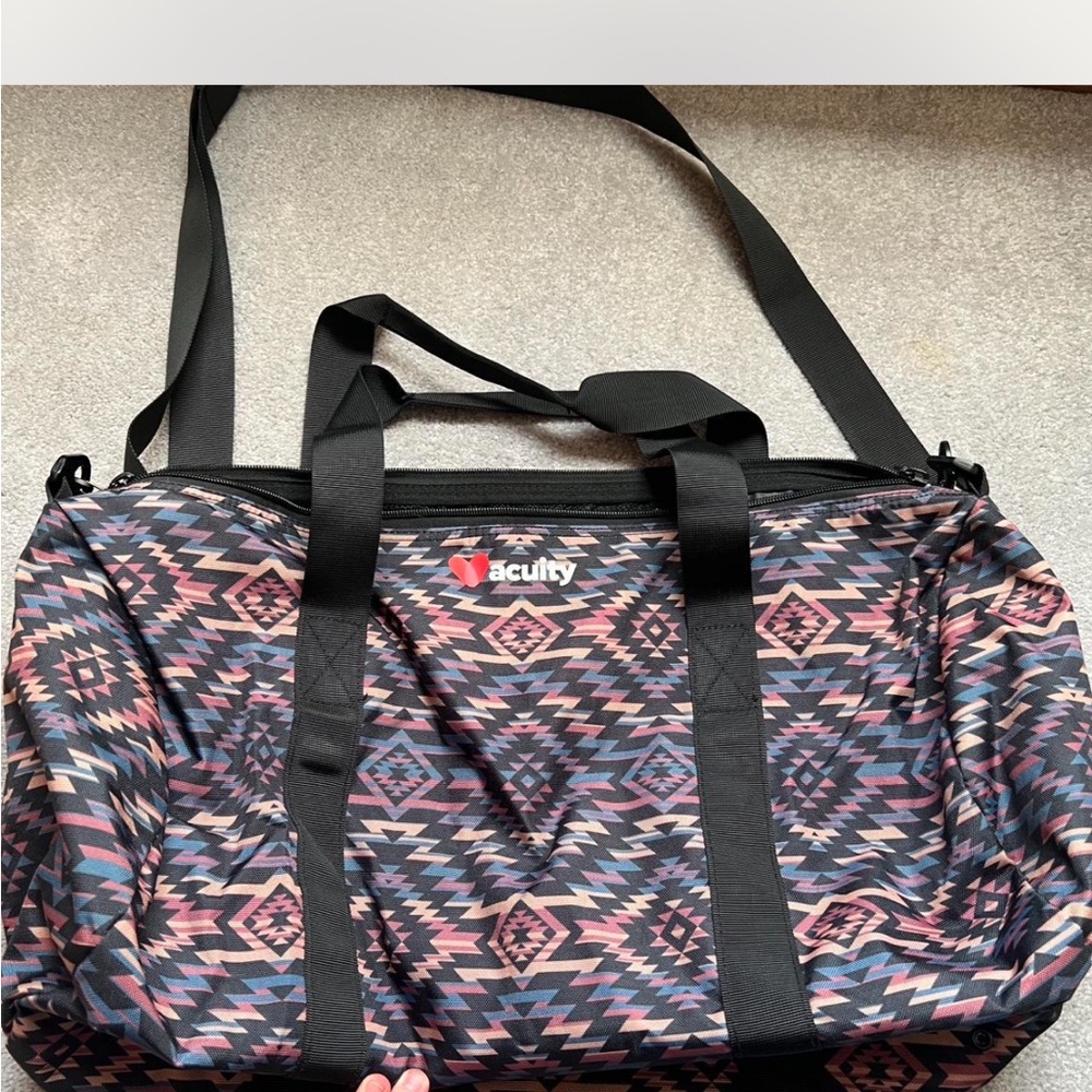 Acuity Geometric Patterned Duffel Bag - image 1